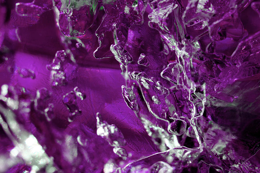 Purple Gel Abstract Photograph by Angela Murdock