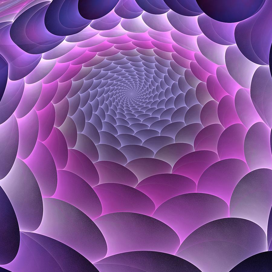 Purple Gradient Digital Art by Anastasiya Malakhova