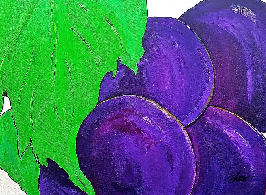 Purple Grapes Painting by Shani Lasana