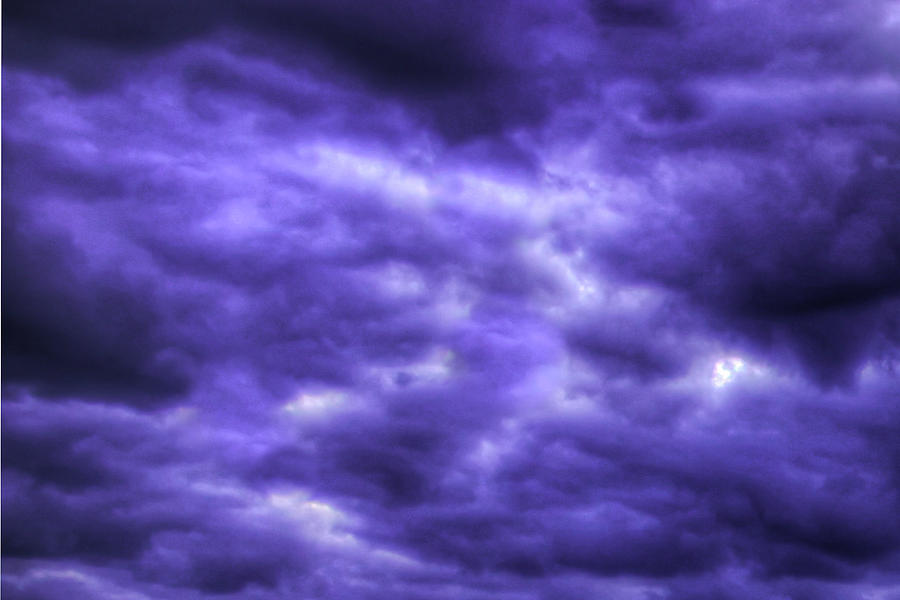 Purple Haze Abstract Clouds Art Photograph by Reid Callaway