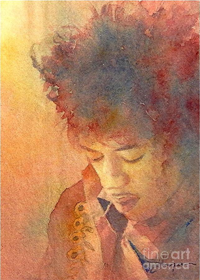 Jimi Hendrix Painting - Purple Haze by Robert Hooper