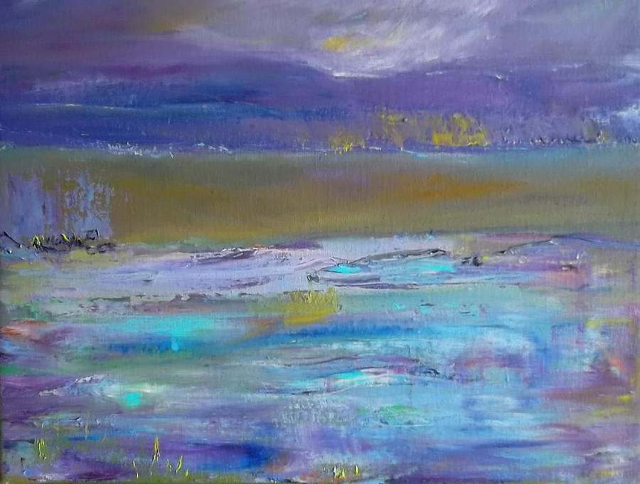 Purple Haze Painting by Susan Esbensen