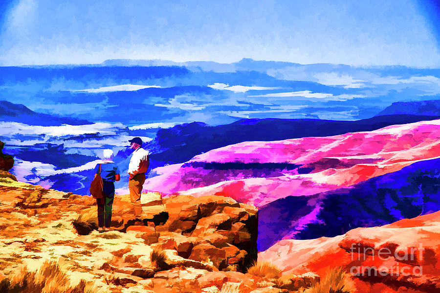 Purple Hills Digital Art by Rick Bragan