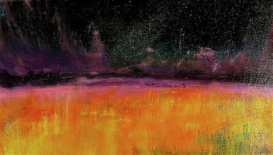 Purple Horizon Painting by Les Leffingwell