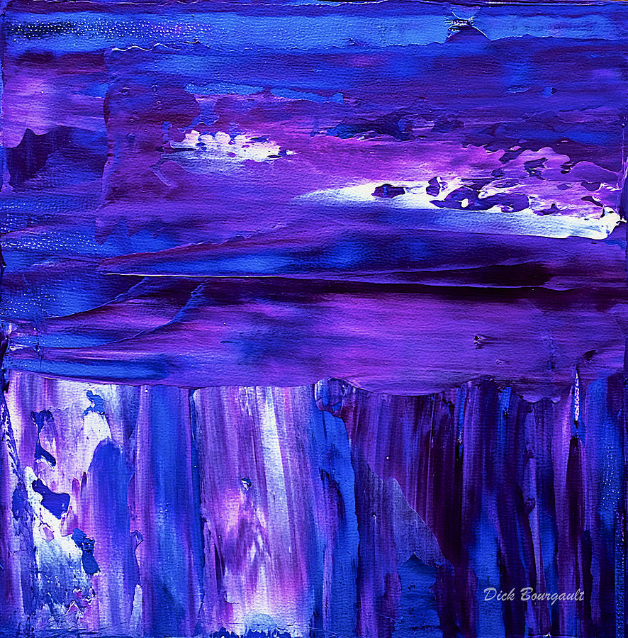 Purple Hue Painting by Dick Bourgault