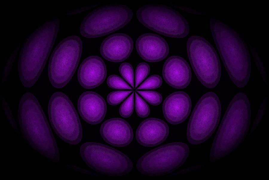 Purple Hypnotic Digital Art