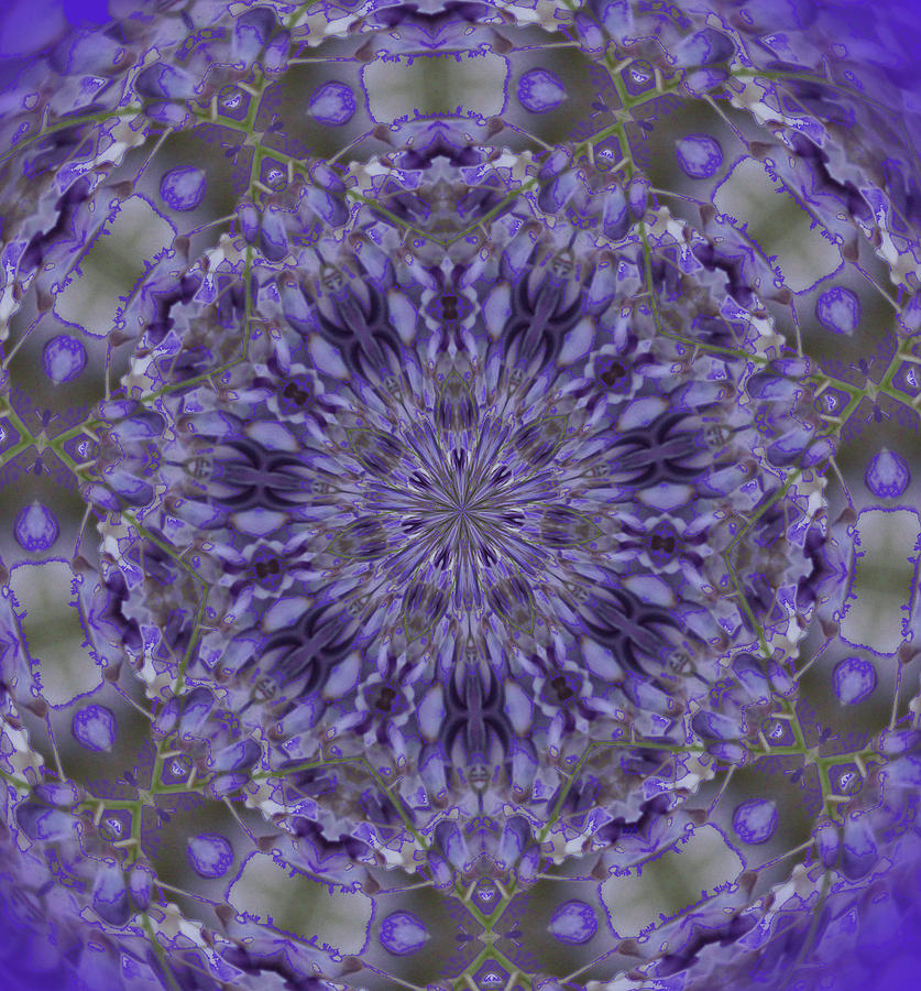 Abstract Digital Art - Purple Infusion by Cathy Harper