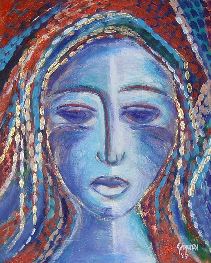 Purple Lady Painting by Gayatri Manchanda | Fine Art America