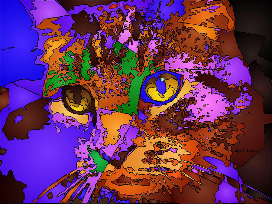 Purple Love. Pet Series Digital Art by Rafael Salazar Purple Love. Pet Series Digital Art by Rafael Salazar
