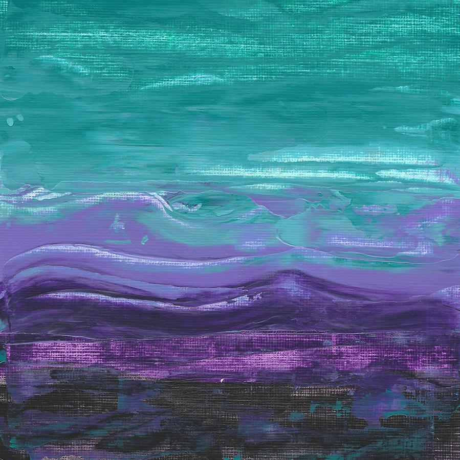 Purple majesty  Painting by Monica Martin