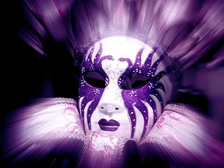Purple Mask Flash Photograph by Amanda Eberly