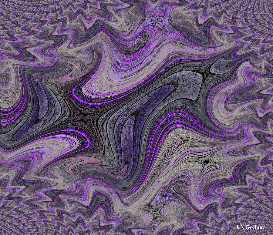 Purple moods Digital Art by Iris Gelbart