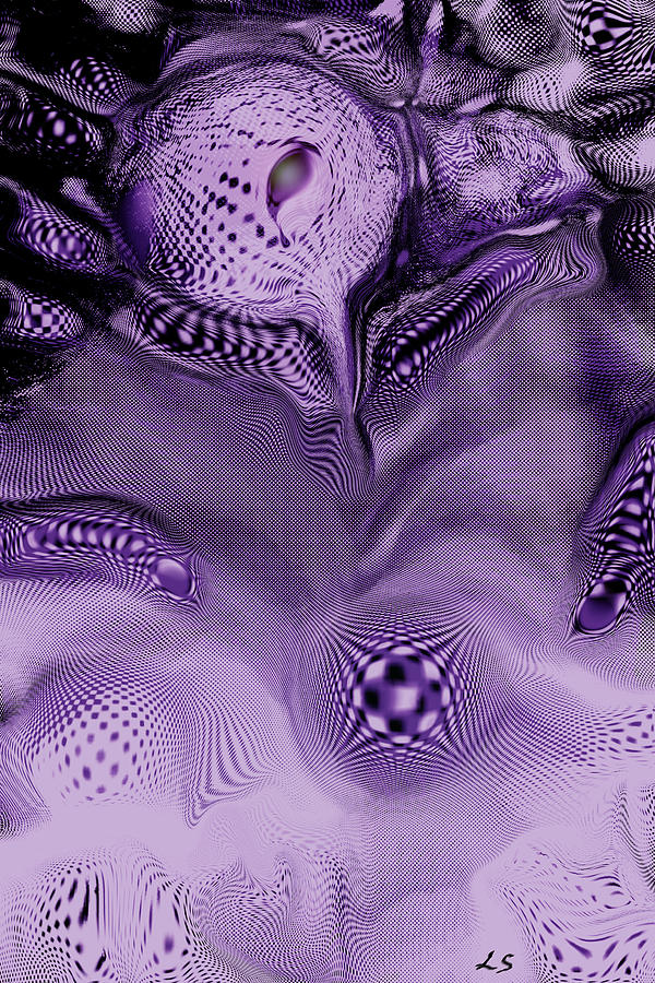 Purple Moon Digital Art by Linda Sannuti