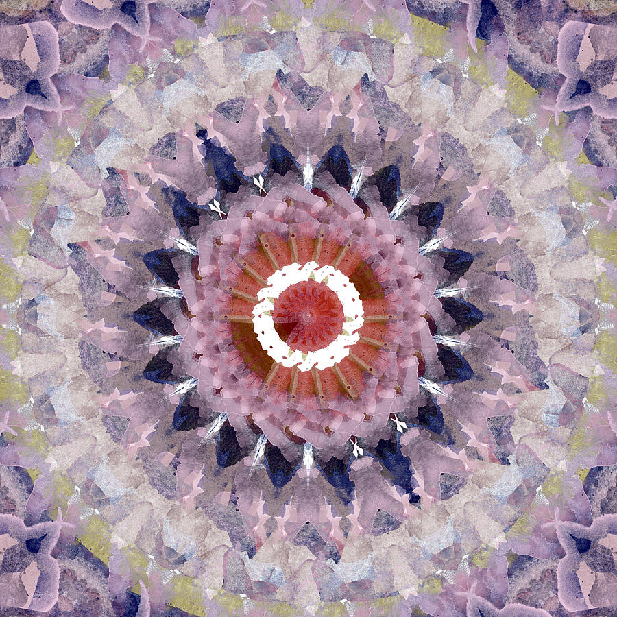 Purple Mosaic Mandala - Abstract Art by Linda Woods Painting by Linda Woods
