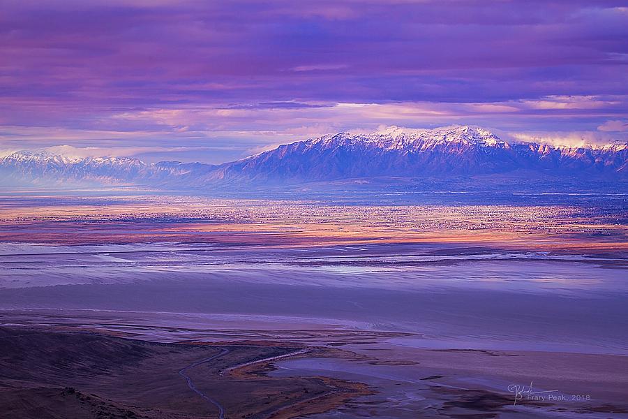 Utah Photograph - Purple Mountains by James Zebrack