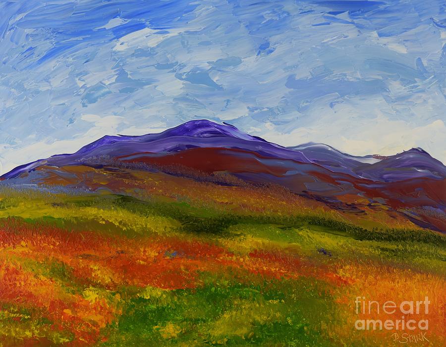Purple Mountains Majesty Painting by Barrie Stark