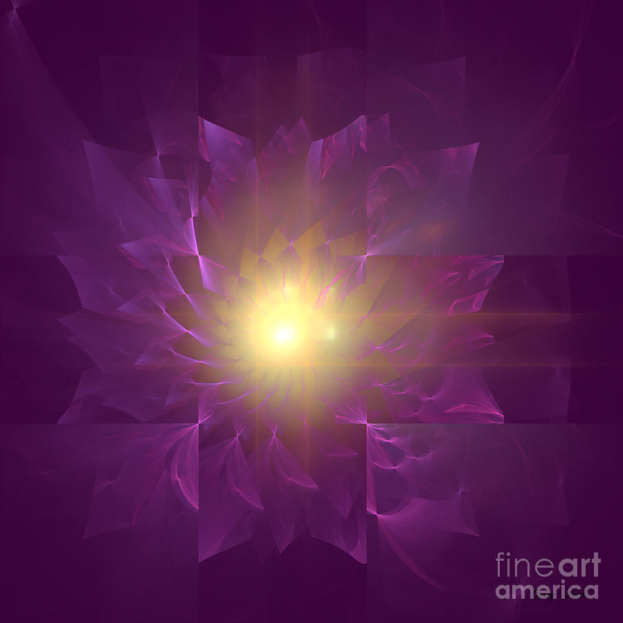 Abstract Painting - Purple Mum by Corey Ford