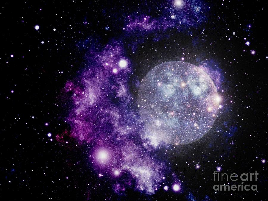 Purple Nebula close-up Photograph by Kelly Awad