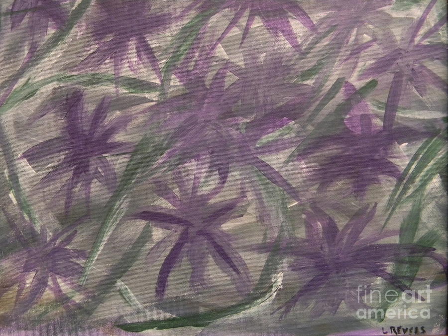 Purple on the Vine Painting by Leslie Revels