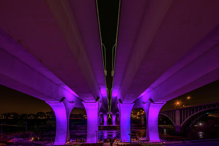 University Of Minnesota Photograph - Purple Parallels by Bill Pohlmann