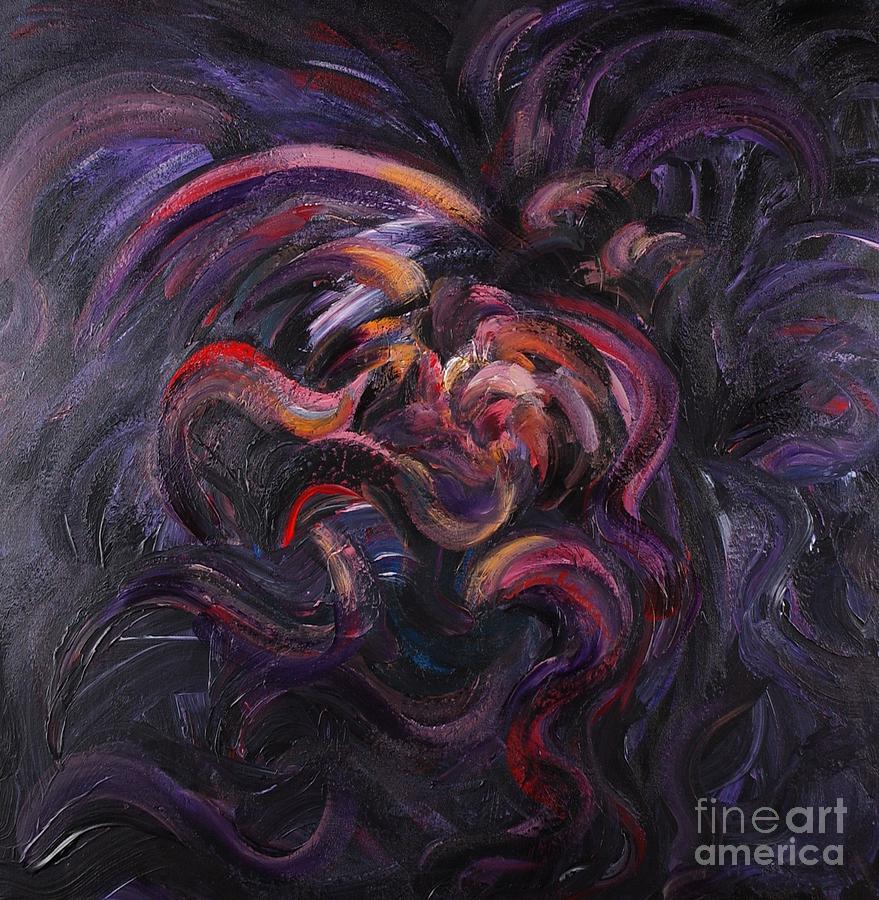 Purple Passion Painting by Nadine Rippelmeyer