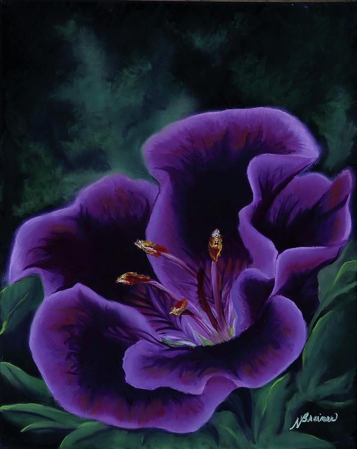 Purple Passion Painting by Nancy Breiman