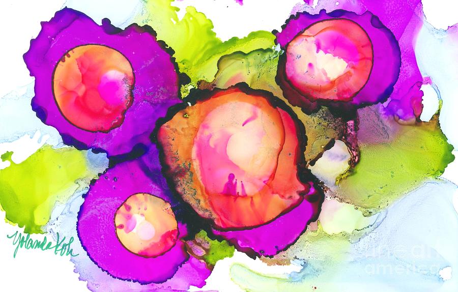 Purple Passion Painting by Yolanda Koh