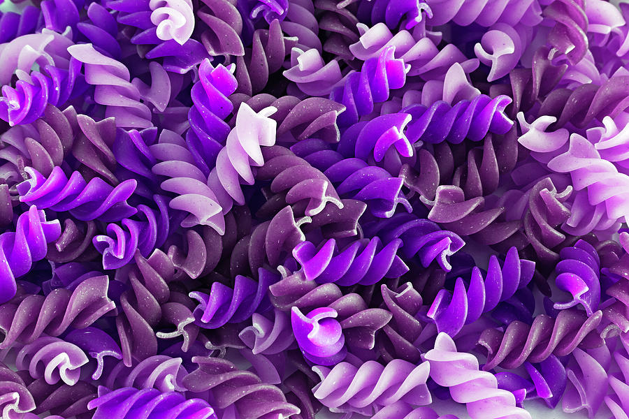 Purple Pasta Photograph by D Plinth