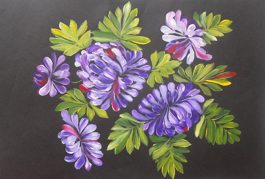 Purple Petal Painting by Aboli Salunkhe - Fine Art America