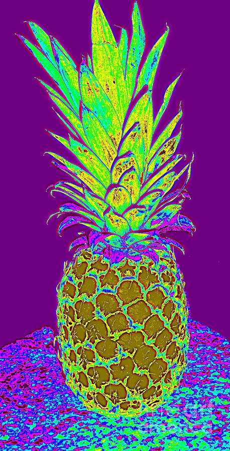 Purple Pineapple Digital Art by Jeanne Forsythe