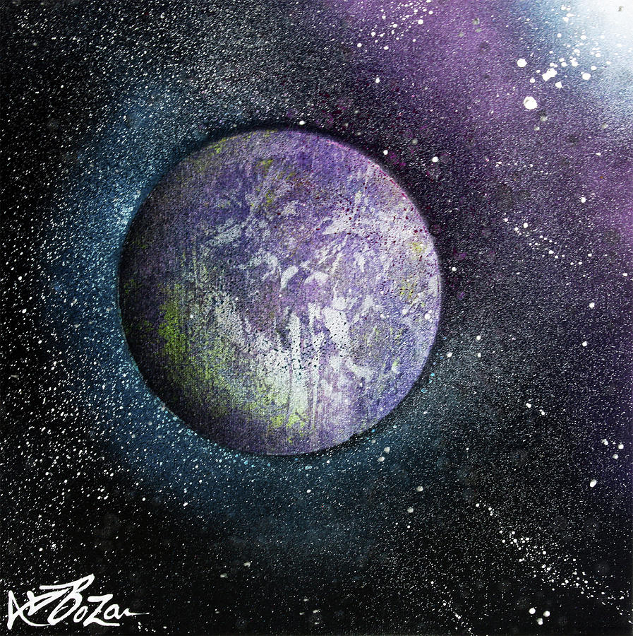 Purple Planet Painting