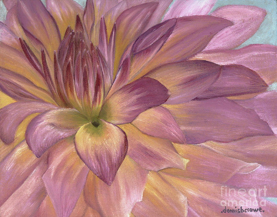 Flowers Still Life Painting - Purple Profusion by Donnis Crowe