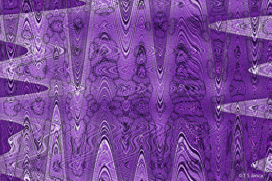 Purple Pulse Janca Abstract Digital Art by Tom Janca