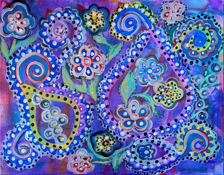 Purple rain Painting by Gina Nicolae Johnson