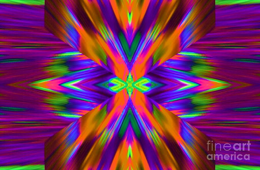 Abstract Digital Art - Purple Rain by Lorles Lifestyles Abstract Digital Art - Purple Rain by Lorles Lifestyles