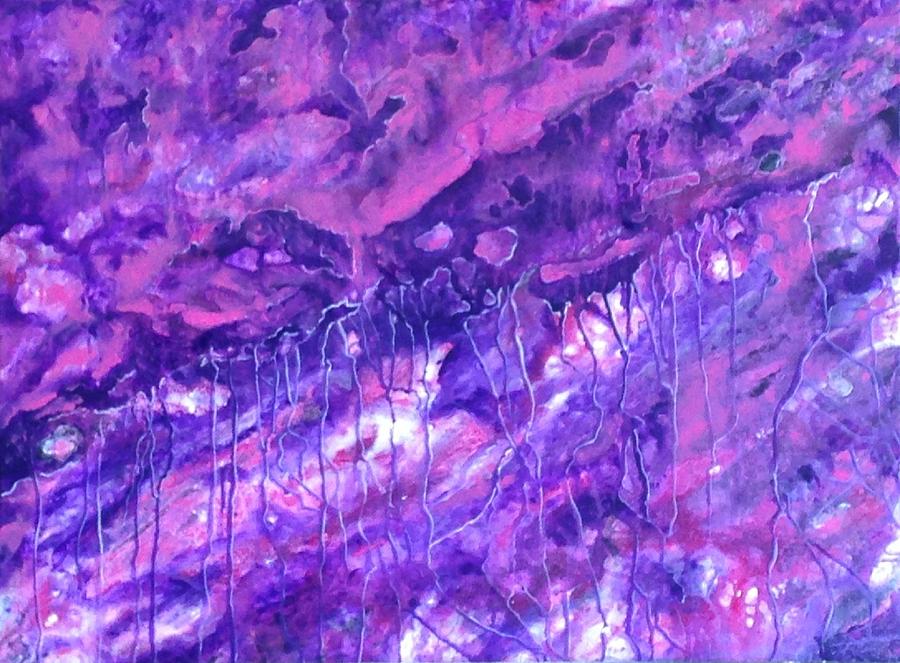 Purple Rain Painting by Teresa Fry