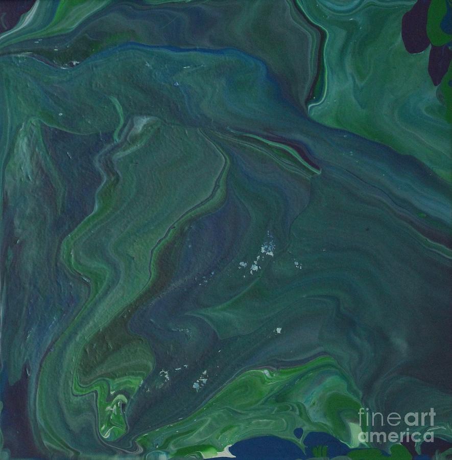 Pour Painting - Purple Rains by Louise Williams
