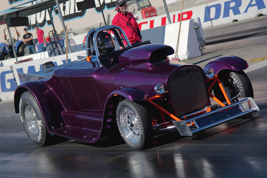 Purple Roadster Photograph by Richard J Cassato