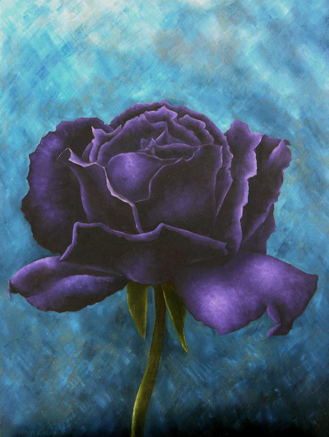 Rose Painting - Purple Rose 4 by Brandon Sharp
