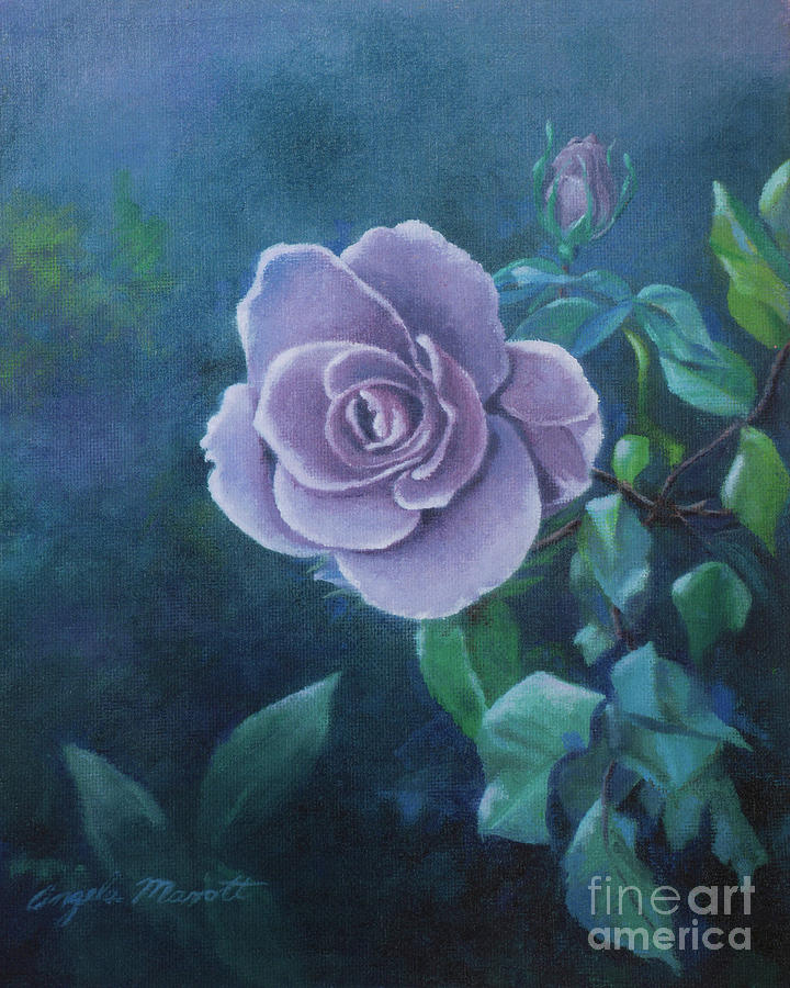 cool rose painting