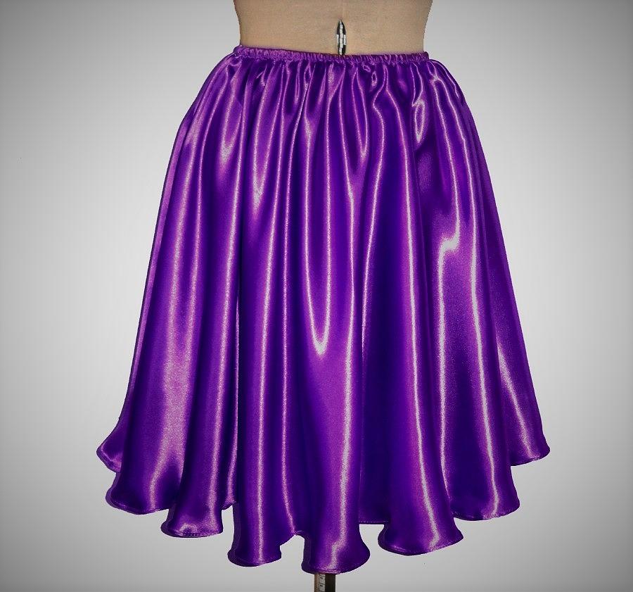 Satin Knee Length Skirt Ameynra Design Purple Photograph By Sofia Goldberg Fine Art America 0754