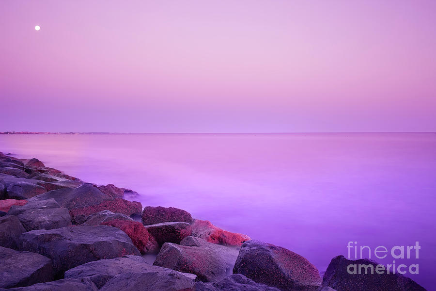 Sunset Photograph - Purple Sea At Twilight by Corina Daniela Obertas