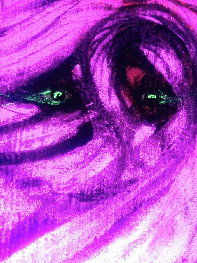 Purple Secret Painting by Larry Unger