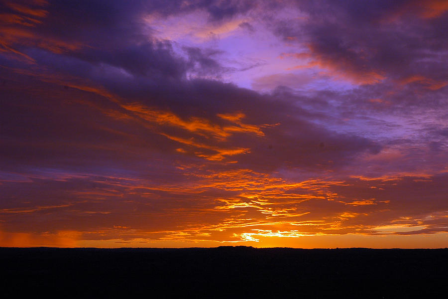 Sunset Photograph - Purple Sky by Robert Anschutz