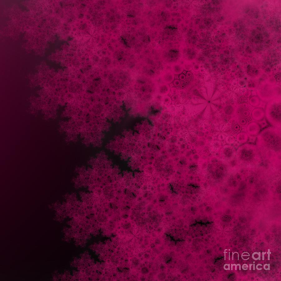 Abstract Digital Art - Purple Snowvember Night Fractal by Rose Santuci-Sofranko