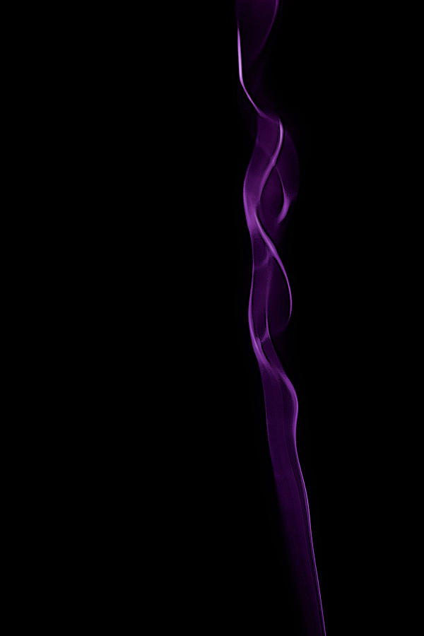 Abstract Photograph - Purple Spiral by Hans Zimmer