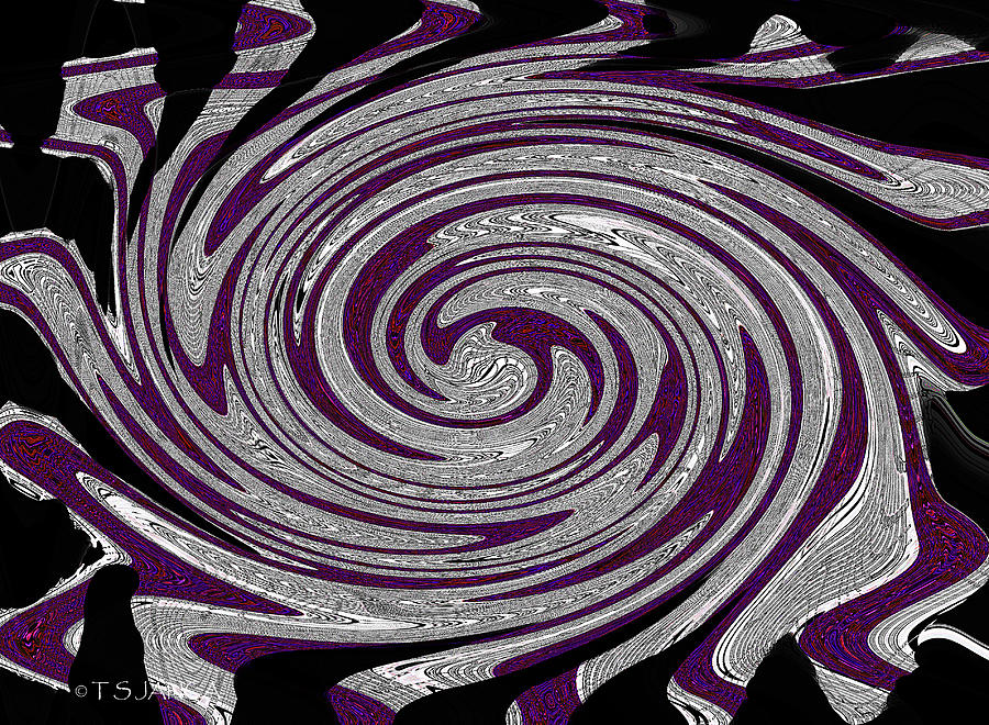 Purple Splot Digital Art by Tom Janca