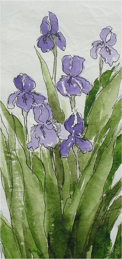 Purple Spring Painting by Pamela Lee