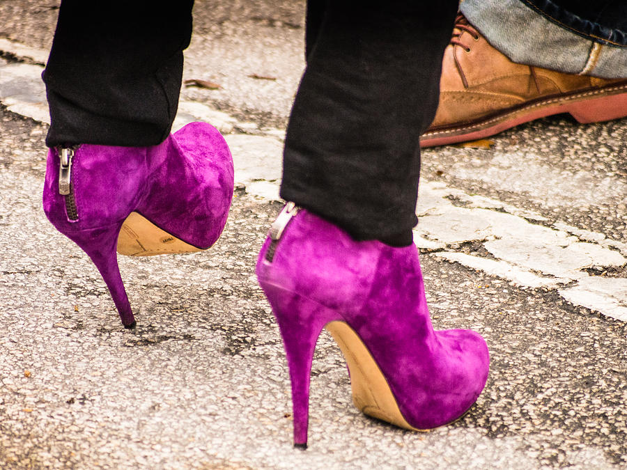 violet stilettos