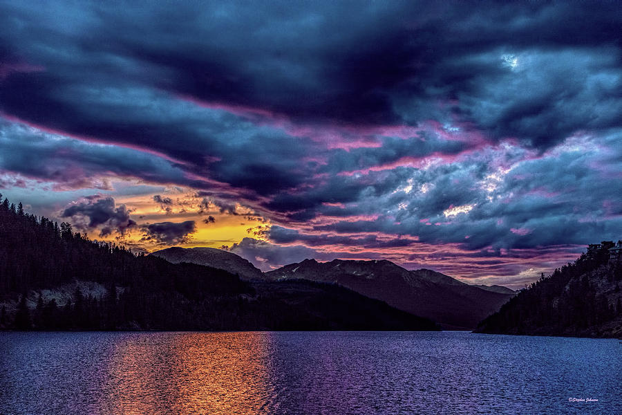 Purple Sunset at Summit Cove Photograph by Stephen Johnson
